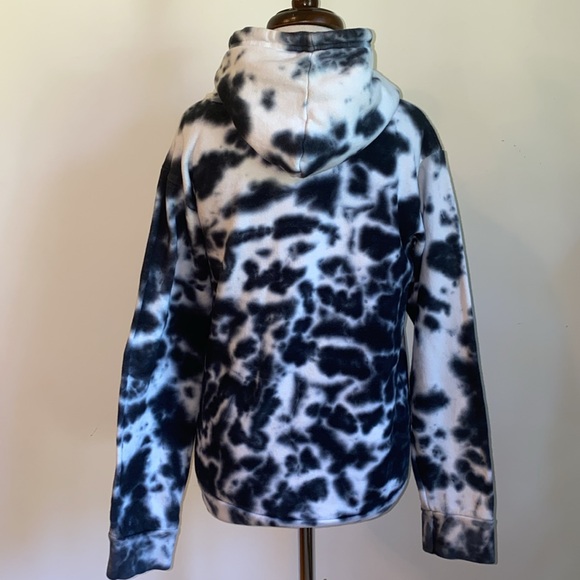 AC/DC Black and White Tie Dye Women’s Hoodie Size XS - Picture 5 of 8
